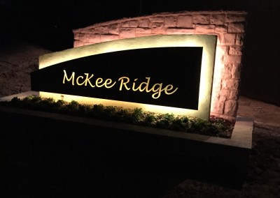 McKee Ridge Entry Signage