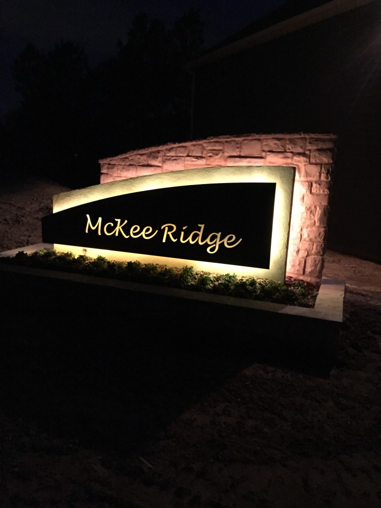 McKee Ridge Entry Signage